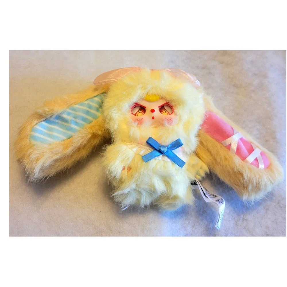 New Baby Three Pocket Bunny Treasure Apricot Honey Blind Box Confirmed Plush